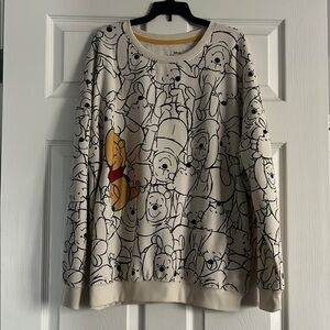NWOT Disney Cream Winnie the Pooh Sweatshirt